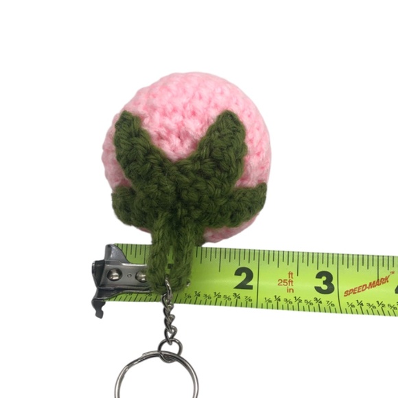 Juicy Crochet Strawberry Plush Keychain | Berry Bag Flair 🍓 Farm Fresh Vibes - Picture 13 of 15